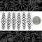 Gunmetal Finished Brass Cut Out Heart Ring Blank Wraps - Set of Six - XXX - G-W22